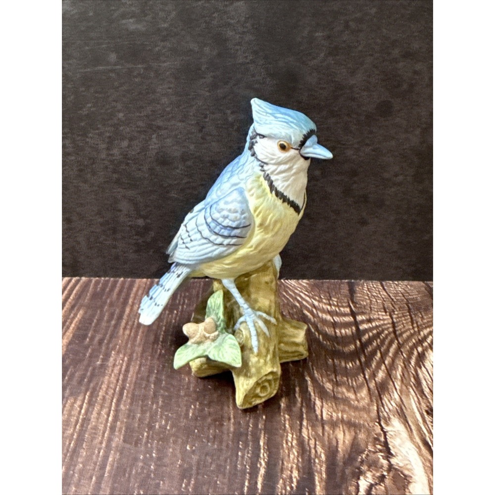 Vintage Lefton Blue Jay Figurine Miniature